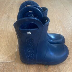 Crocs Navy Rain boots C13